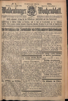 Waldenburger Wochenblatt, Jg. 61, 1915, nr 3