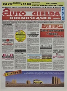 Auto Giełda Dolnośląska : regionalna gazeta ogłoszeniowa, 2005, nr 65 (1305) [8.06]