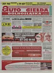Auto Giełda Dolnośląska : regionalna gazeta ogłoszeniowa, 2005, nr 70 (1310) [20.06]