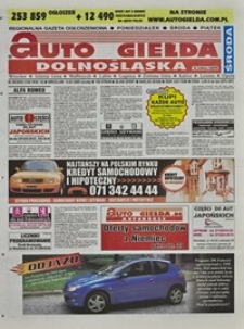 Auto Giełda Dolnośląska : regionalna gazeta ogłoszeniowa, 2005, nr 80 (1320) [13.07]