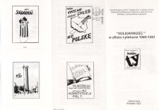 Solidarność w afiszu i plakacie 1980-1981 - folder [Dokument życia społecznego]