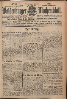 Waldenburger Wochenblatt, Jg. 61, 1915, nr 13