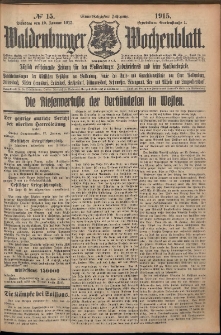 Waldenburger Wochenblatt, Jg. 61, 1915, nr 15