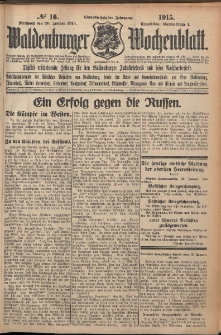 Waldenburger Wochenblatt, Jg. 61, 1915, nr 16