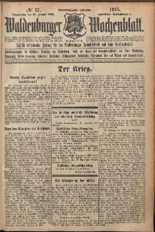 Waldenburger Wochenblatt, Jg. 61, 1915, nr 17