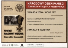 Portret malowany historią : dzieje rodziny Komorowskich - ulotka [Dokument życia społecznego]