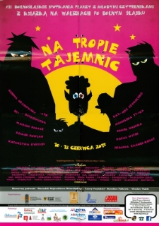 Na tropie tajemnic - XII Dolnośląskie Spotkania z Młodymi Czytelnikami "Z książką na walizkach" - plakat [Dokument życia społecznego]