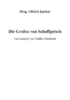 Die Grafen von Schaffgotsch [Dokument elektroniczny]