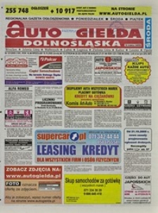 Auto Giełda Dolnośląska : regionalna gazeta ogłoszeniowa, 2005, nr 121 (1361) [19.10]