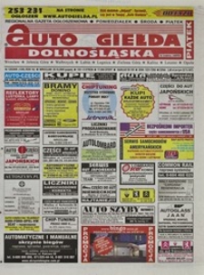 Auto Giełda Dolnośląska : regionalna gazeta ogłoszeniowa, 2005, nr 125 (1365) [28.10]