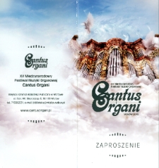 Cantus Organi 2015 - zaproszenie [Dokument życia społecznego]