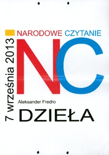 Narodowe Czytanie 2013 [Dokument życia społecznego]