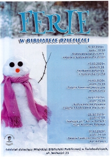 Ferie w Bibliotece Dziecięcej - plakat [Dokument życia społecznego]