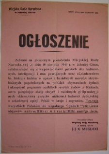 Ogłoszenie w sprawie wytępienia objawów antysemityzmu i rasizmu [Dokument życia społecznego]
