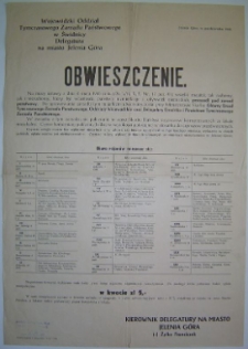 Obwieszczenie w sprawie pobierania na rzecz Skarbu Państwa czynszów komornianych za lokale mieszkalne [Dokument życia społecznego]