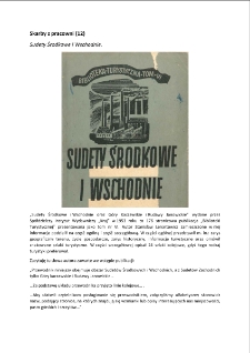 Skarby z Pracowni (12) : Sudety Środkowe i Wschodnie [Dokument elektroniczny]