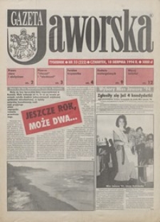 Gazeta Jaworska, 1994, nr 33