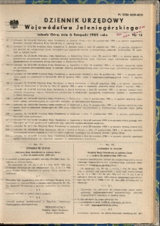 Dziennik Urzędowy Województwa Jeleniogórskiego, 1989, nr 15