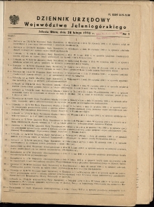 Dziennik Urzędowy Województwa Jeleniogórskiego, 1990, nr 1