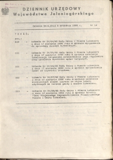 Dziennik Urzędowy Województwa Jeleniogórskiego, 1990, nr 14