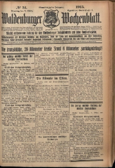 Waldenburger Wochenblatt, Jg. 61, 1915, nr 51