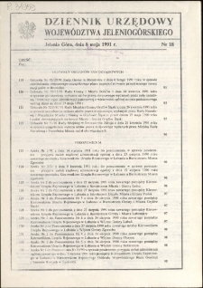 Dziennik Urzędowy Województwa Jeleniogórskiego, 1991, nr 18