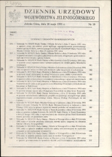 Dziennik Urzędowy Województwa Jeleniogórskiego, 1991, nr 19