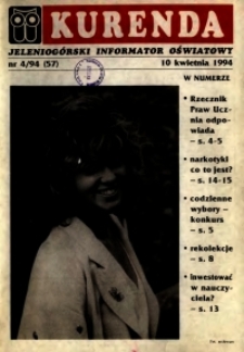 Kurenda : jeleniogórski informator oświatowy, 1994, nr 4 (57)