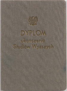 Dyplom ukończenia Studiów Wyższych