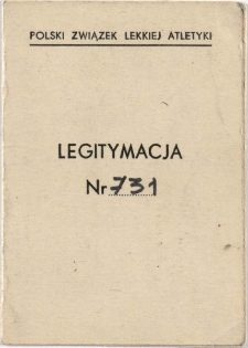 Legitymacja nr 731 : dnia 11.11.1965 r.