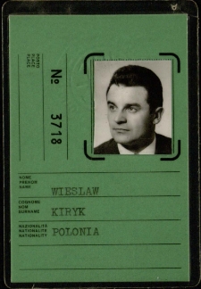 [Identyfikator] : XI Campionati Europei Di Atletica Wieslaw Kiryk, Polonia