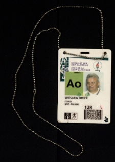 [Identyfikator] : Games of the XXVI Olympiad = Jeux de la XXVI Olympide : Wieslaw Kiryk, Coach, NOC - Poland
