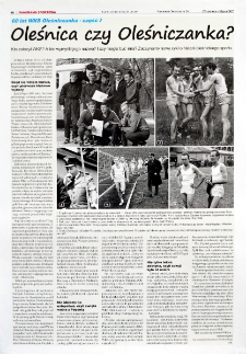 Oleśnica czy Oleśniczanka? : Kto założył WKS? A kto wymyślił jego nazwę? I czy mogła być inna? Zaczynamy nowy cykl o historii oleśnickiego sportu