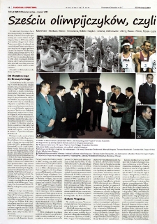 Sześciu olimpijczyków, czyli złota era : Mamiński - Moskwa, Bebło - Barcelona, Bebło i Gajdus - Atlanta, Zakrzewski - Ateny, Sowa - Pekin, Szost - Londyn. To były złote lata WKS-u...