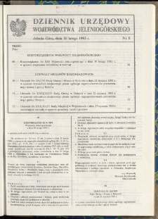 Dziennik Urzędowy Województwa Jeleniogórskiego, 1993, nr 5