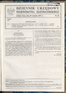Dziennik Urzędowy Województwa Jeleniogórskiego, 1993, nr 34