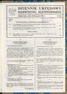 Dziennik Urzędowy Województwa Jeleniogórskiego, 1993, nr 44