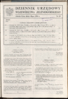 Dziennik Urzędowy Województwa Jeleniogórskiego, 1994, nr 29