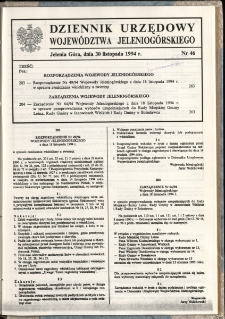 Dziennik Urzędowy Województwa Jeleniogórskiego, 1994, nr 46
