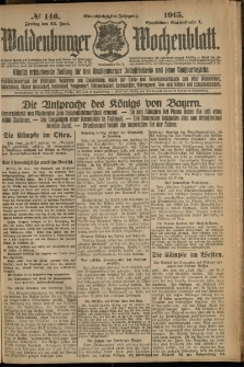 Waldenburger Wochenblatt, Jg. 61, 1915, nr 146