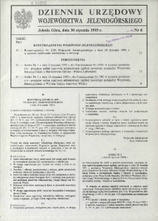 Dziennik Urzędowy Województwa Jeleniogórskiego, 1995, nr 6