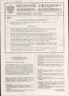 Dziennik Urzędowy Województwa Jeleniogórskiego, 1995, nr 17