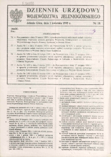 Dziennik Urzędowy Województwa Jeleniogórskiego, 1995, nr 18