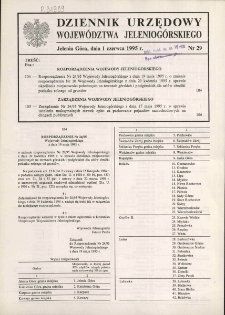 Dziennik Urzędowy Województwa Jeleniogórskiego, 1995, nr 29