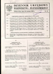 Dziennik Urzędowy Województwa Jeleniogórskiego, 1995, nr 32