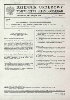 Dziennik Urzędowy Województwa Jeleniogórskiego, 1995, nr 37