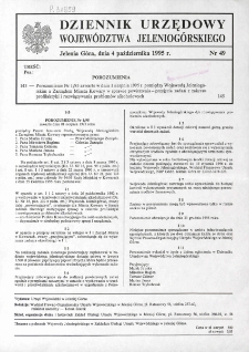 Dziennik Urzędowy Województwa Jeleniogórskiego, 1995, nr 49