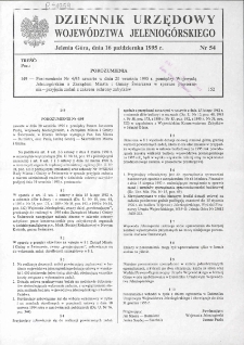 Dziennik Urzędowy Województwa Jeleniogórskiego, 1995, nr 54
