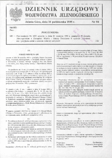 Dziennik Urzędowy Województwa Jeleniogórskiego, 1995, nr 54