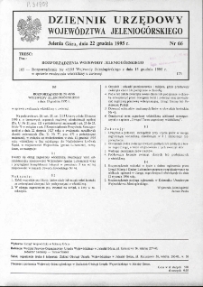 Dziennik Urzędowy Województwa Jeleniogórskiego, 1995, nr 66